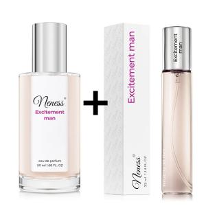 N085. Neness Excitement Man - Zestaw 1+1: 50 ml + 33 ml - męski