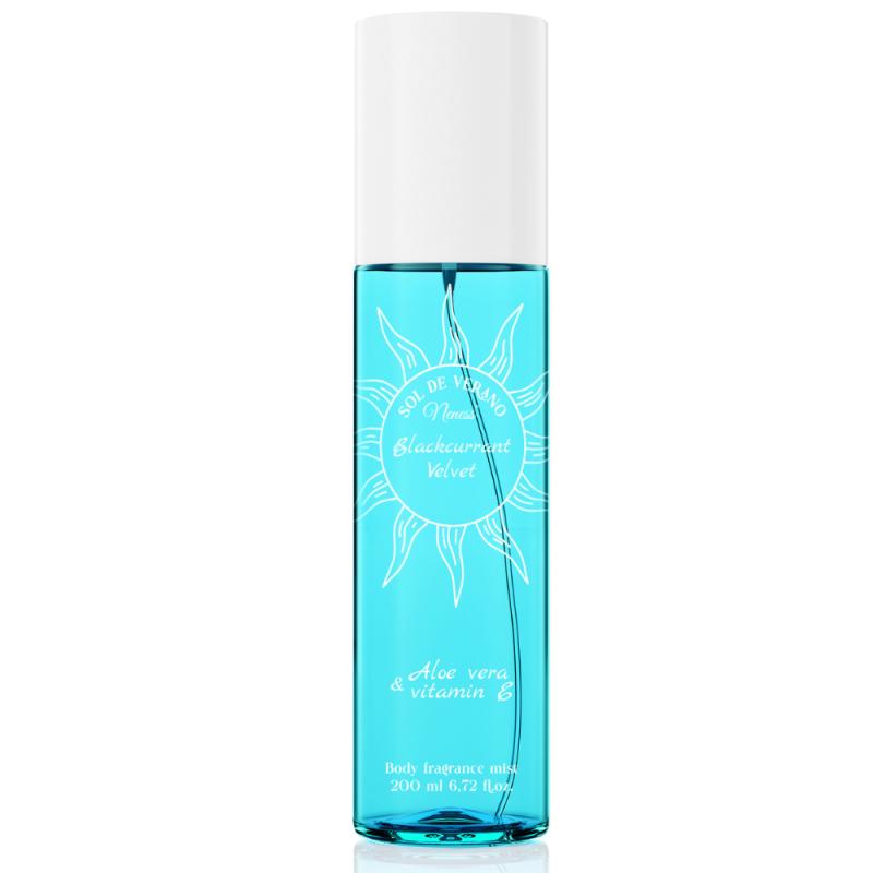 Neness Sol de Verano Blackcurrant Velvet - mgiełka zapachowa do ciała i włosów | z Aloesem i witaminą E | dla kobiet 200 ml