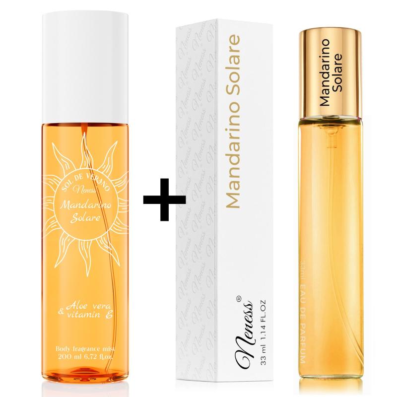 Zestaw 1+1: Mandarino Solare - mgiełka 200 ml + perfumy 33 ml