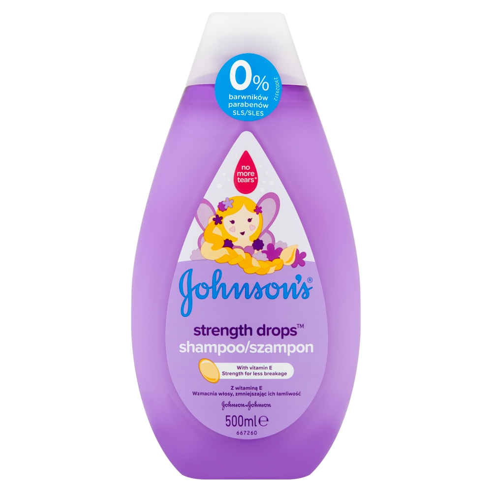 Johnson's Strength Drops Shampoo szampon dla dzieci z witaminą E 500ml