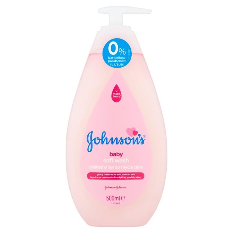 Johnson's Baby Soft Wash delikatny żel do mycia ciała dla dzieci 500ml