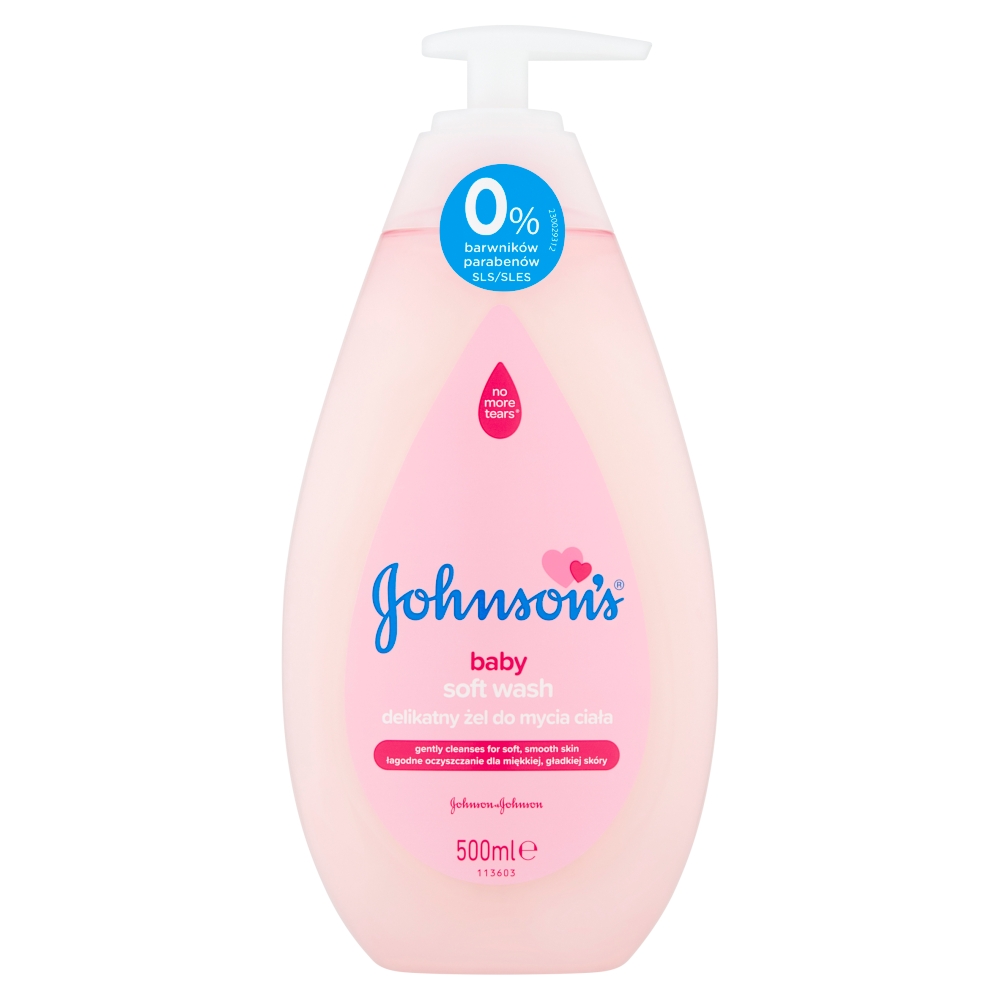 Johnson's Baby Soft Wash delikatny żel do mycia ciała dla dzieci 500ml