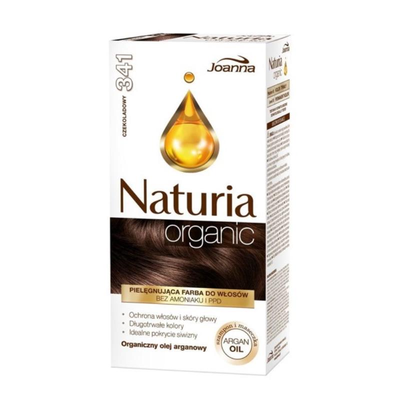 Naturia Organic pielęgnująca farba do włosów bez amoniaku i PPD 341 Czekoladowy Naturia Organic pielęgnująca farba do włosów bez amoniaku i PPD 341 Czekoladowy