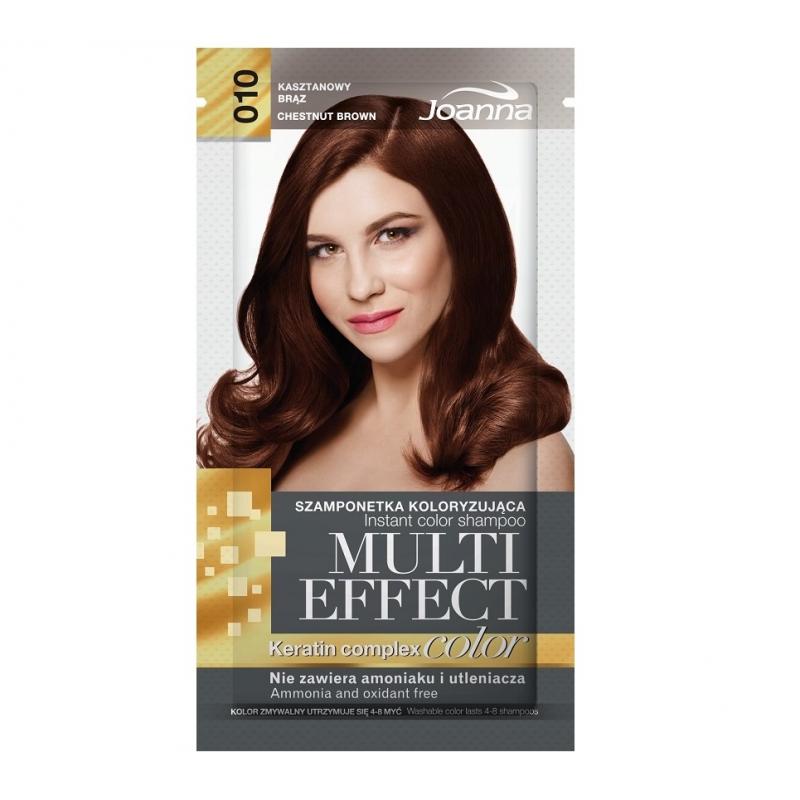 Multi Effect szamponetka koloryzująca 010 Kasztanowy Brąz 35g Multi Effect szamponetka koloryzująca 010 Kasztanowy Brąz 35g