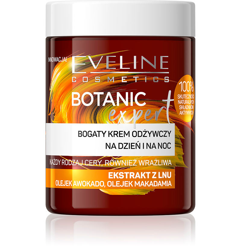 Botanic Expert bogaty krem odżywczy na dzień i noc Ekstrakt z Lnu 100ml