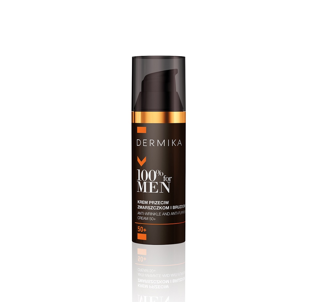 100% for Men Cream 50+ krem przeciw zmarszczkom i bruzdom na dzień i na noc 50ml