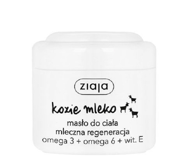 Kozie Mleko masło do ciała mleczna regeneracja Omega 3 + Omega 6 + Witamina E 200ml