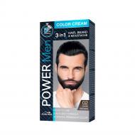 Power Men Color Cream 3in1 farba do włosów brody i wąsów 02 Dark Brown 30g