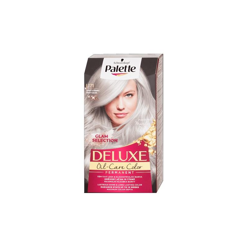 Deluxe Oil-Care Color farba do włosów trwale koloryzująca z mikroolejkami U71 Mroźne Srebro
