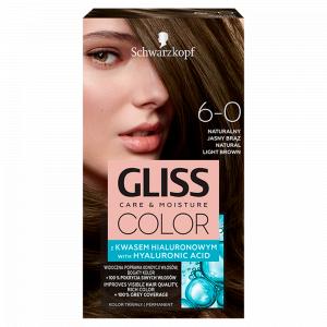 Gliss Color krem koloryzujący do włosów 6-0 Naturalny Jasny Brąz