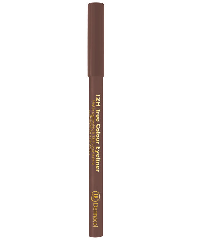 12H True Colour Eyeliner długotrwały eyeliner w kredce 4 Light Brown 2g