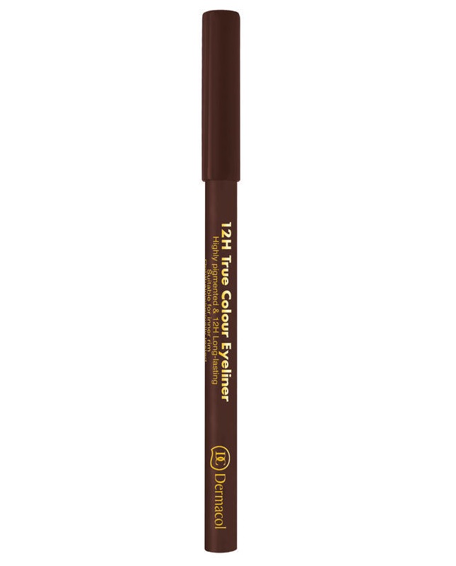 12H True Colour Eyeliner długotrwały eyeliner w kredce 6 Dark Brown 2g