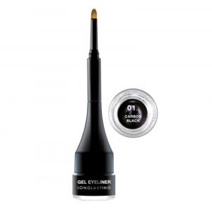 Gel Eyeliner Longlasting 24h Waterproof wodoodporny eyeliner 01 Carbon Black 2.5ml