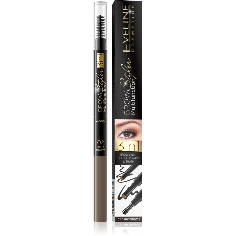 Brow Styler Multifunction 3w1 kredka do brwi 02 Dark Brown 1szt