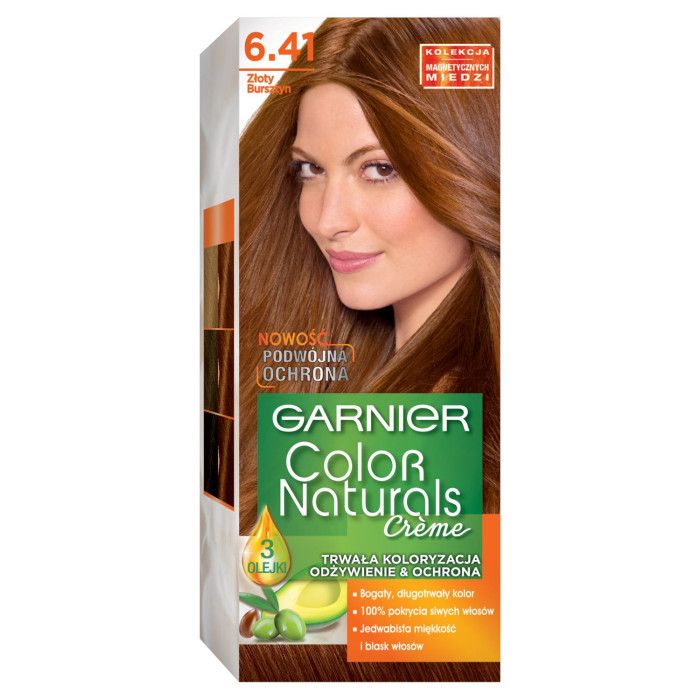 Garnier Color Naturals farba do włosów odcień 6.41 Złoty Bursztyn 1 szt.