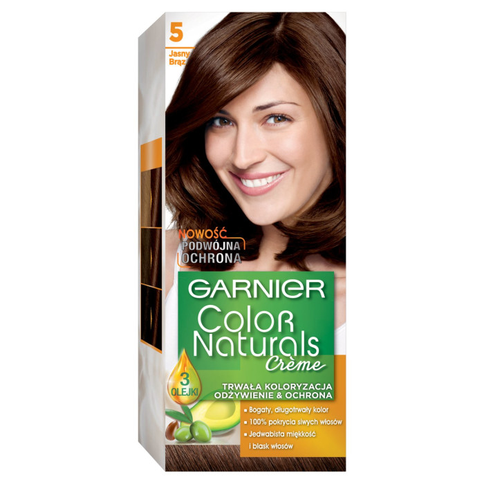 Garnier Color Naturals farba do włosów odcień 5 Jasny Brąz 1 szt.
