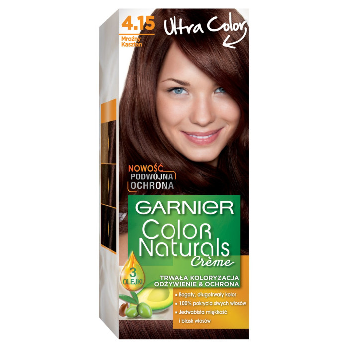 Garnier Color Naturals farba do włosów odcień 4.15 Mroźny Kasztan 1 szt.
