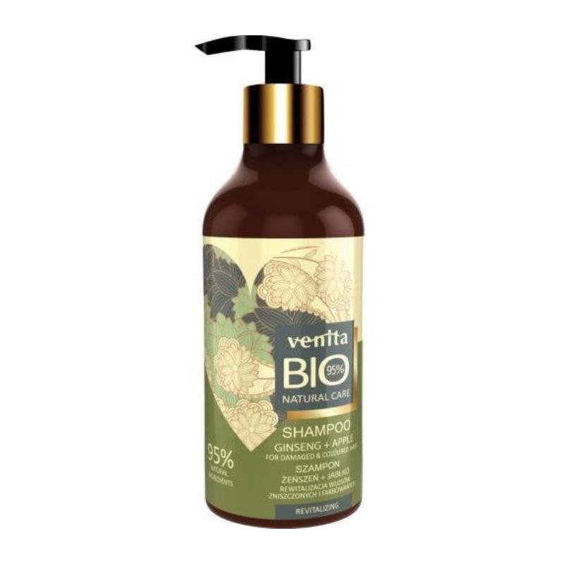 Bio Natural Care Revitalizing Hair Shampoo szampon do włosów farbowanych i wymagających regeneracji Żeńszeń & Jabłko 400ml
