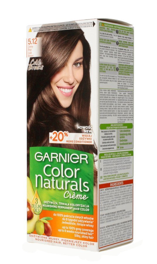 Color Naturals Creme krem koloryzujący do włosów 5.12 Zimny Brąz