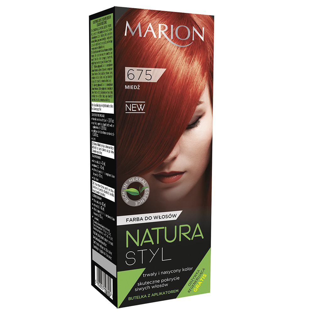 Natura Styl farba do włosów 675 Miedź 80ml + odżywka 10ml