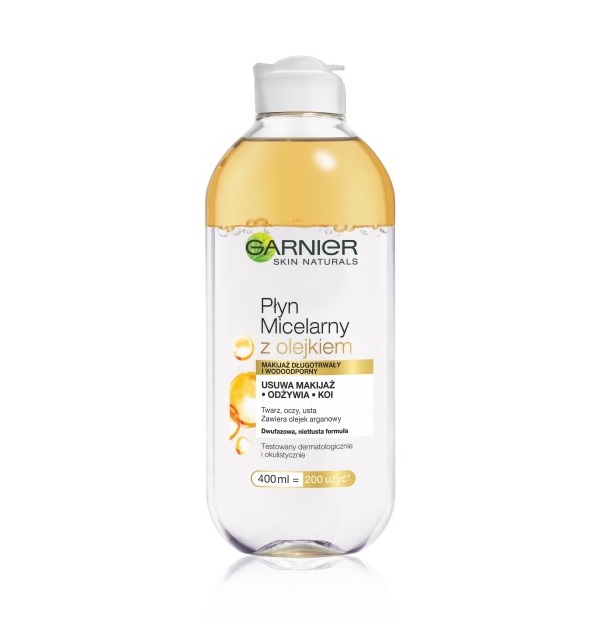 Garnier Skin Naturals Płyn Micelarny 3w1 dwufazowy płyn micelarny 3 w 1 400 ml