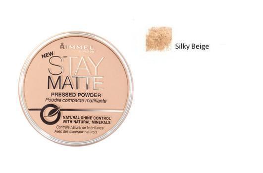 Rimmel Stay Matte puder odcień 005 Silky Beige 14 g