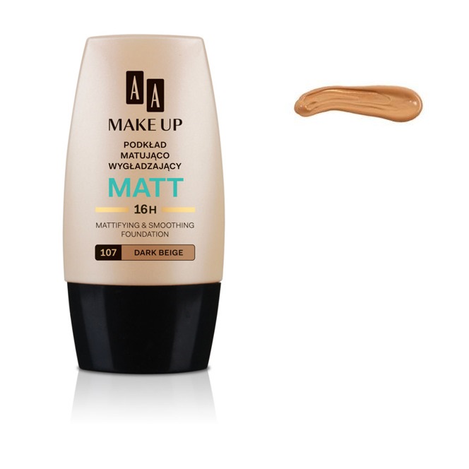 Make Up Matt Foundation podkład matująco wygładzający 107 Dark Beige 30ml