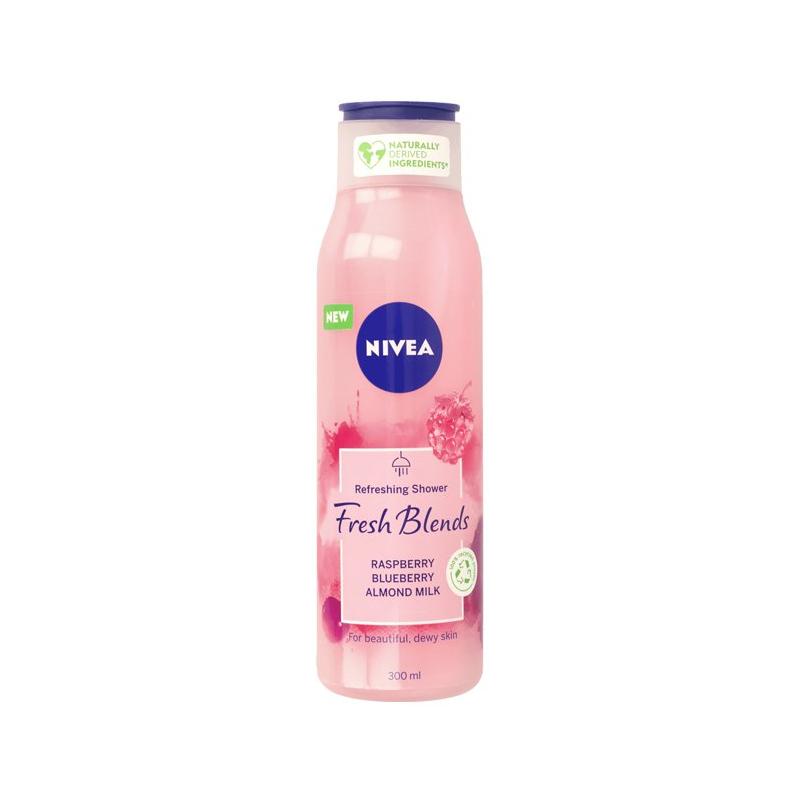 Fresh Blends Refreshing Shower żel pod prysznic odświeżający Raspberry & Blueberry & Almond Milk 300ml