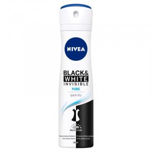 Invisible Black&White antyperspirant spray 48H Pure 150ml