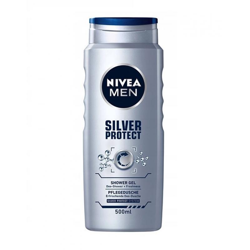 Men Silver Protect żel pod prysznic do twarzy. ciała i włosów 500ml