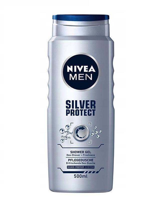 Men Silver Protect żel pod prysznic do twarzy. ciała i włosów 500ml