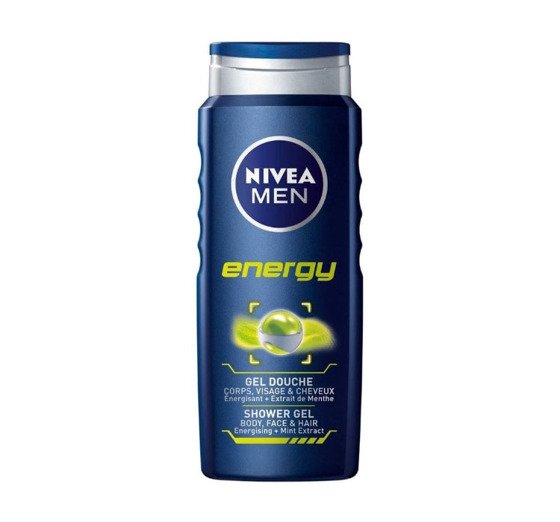 Men Energy żel pod prysznic do twarzy. ciała i włosów 24H Fresh Effect 500ml