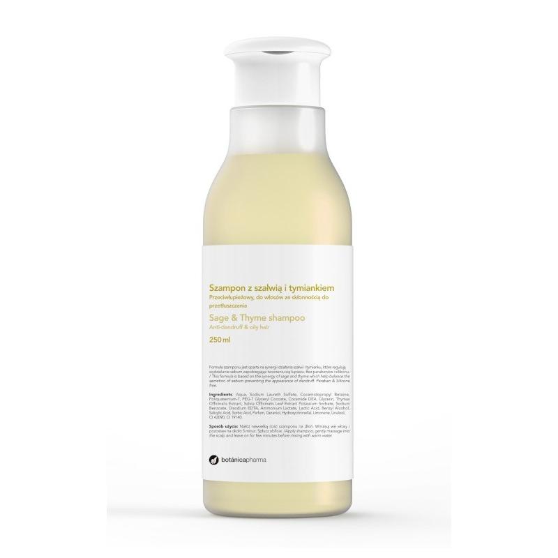 Sage & Thyme Shampoo szampon przeciwłupieżowy do włosów ze skłonnością do przetłuszczania się Szałwia i Tymianek 250ml