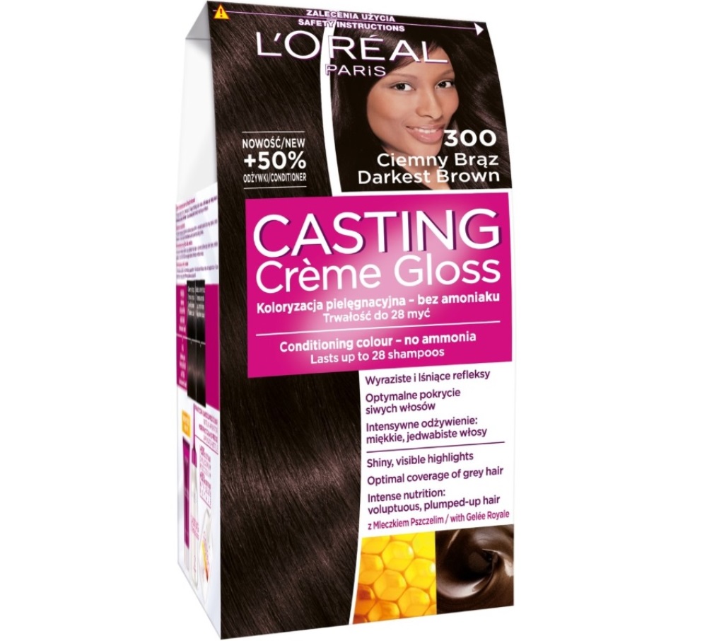 Casting Creme Gloss farba do włosów 300 Ciemny brąz