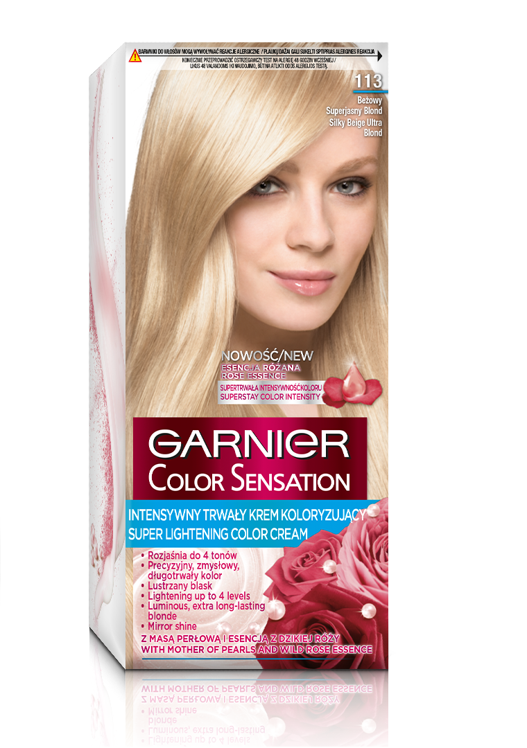 Color Sensation krem koloryzujący do włosów 113 Jedwabisty Beżowy Superjasny Blond