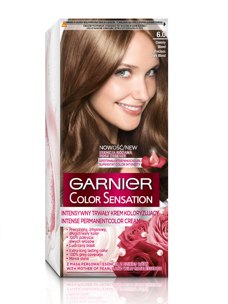Garnier Color Sensation farba do włosów odcień 6.0 Szlachetny Ciemny Brąz 1 szt.