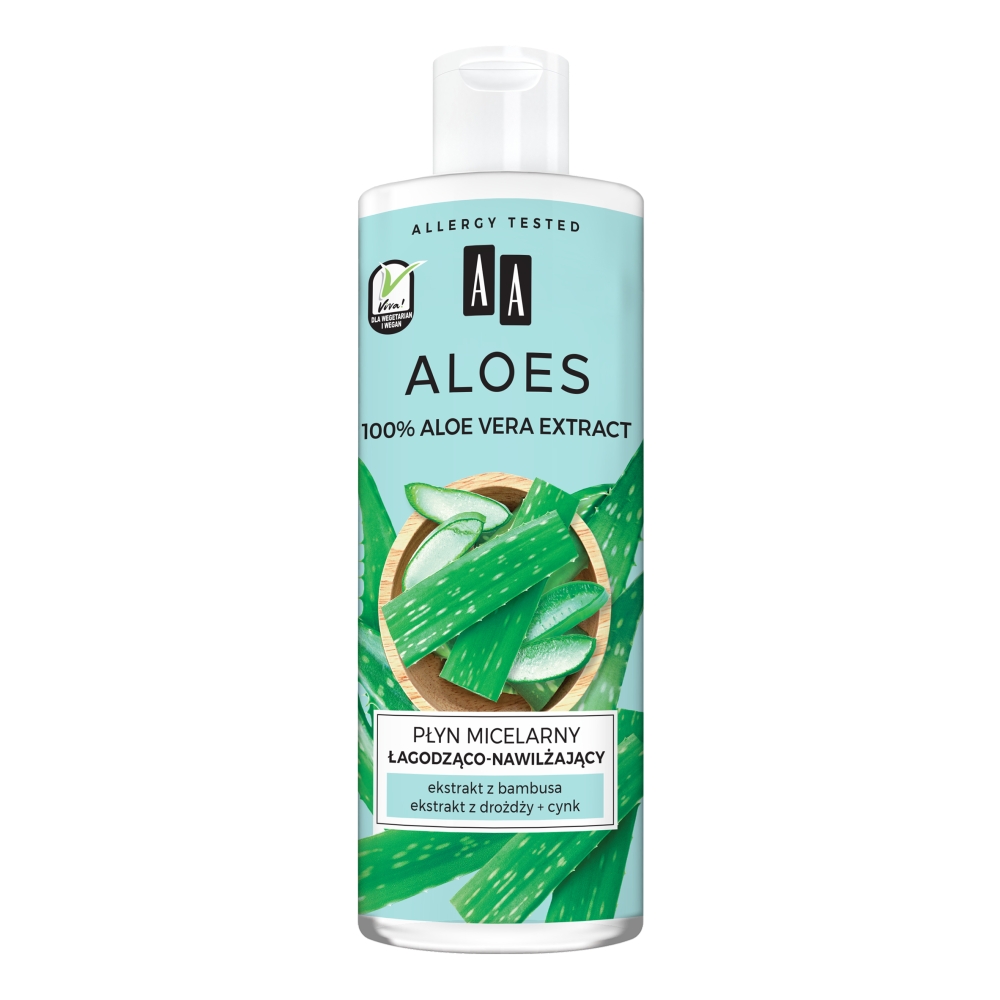 Aloes 100% Aloe Vera Extract płyn micelarny łagodząco-nawilżający 400ml