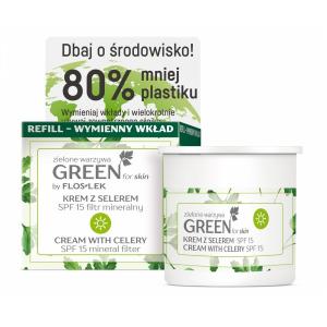 Green For Skin Zielone Warzywa krem z selerem na dzień SPF15 filtr mineralny Refill 50ml