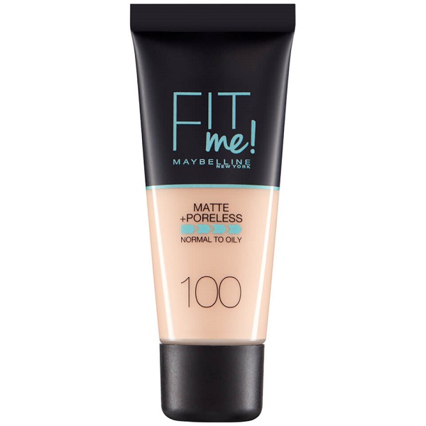 MAYBELLINE NEW YORK Fit Me! Matte+Poreless matujący podkład do skóry normalnej i tłustej odcień 100 Warm Ivory 30 ml