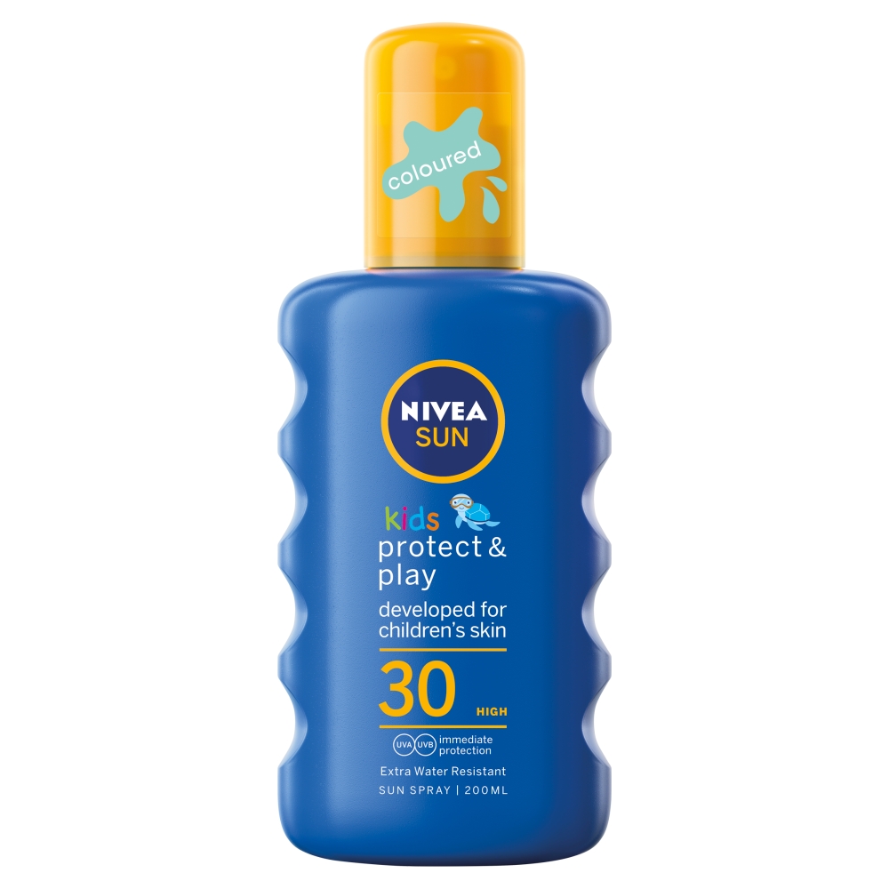 Sun Kids Protect & Play nawilżający spray ochronny na słońce dla dzieci SPF30 200ml