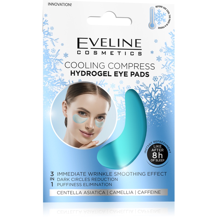 Cooling Compress Hydrogel Eye Pads hydrożelowe płatki pod oczy Chłodzący Kompres 2szt