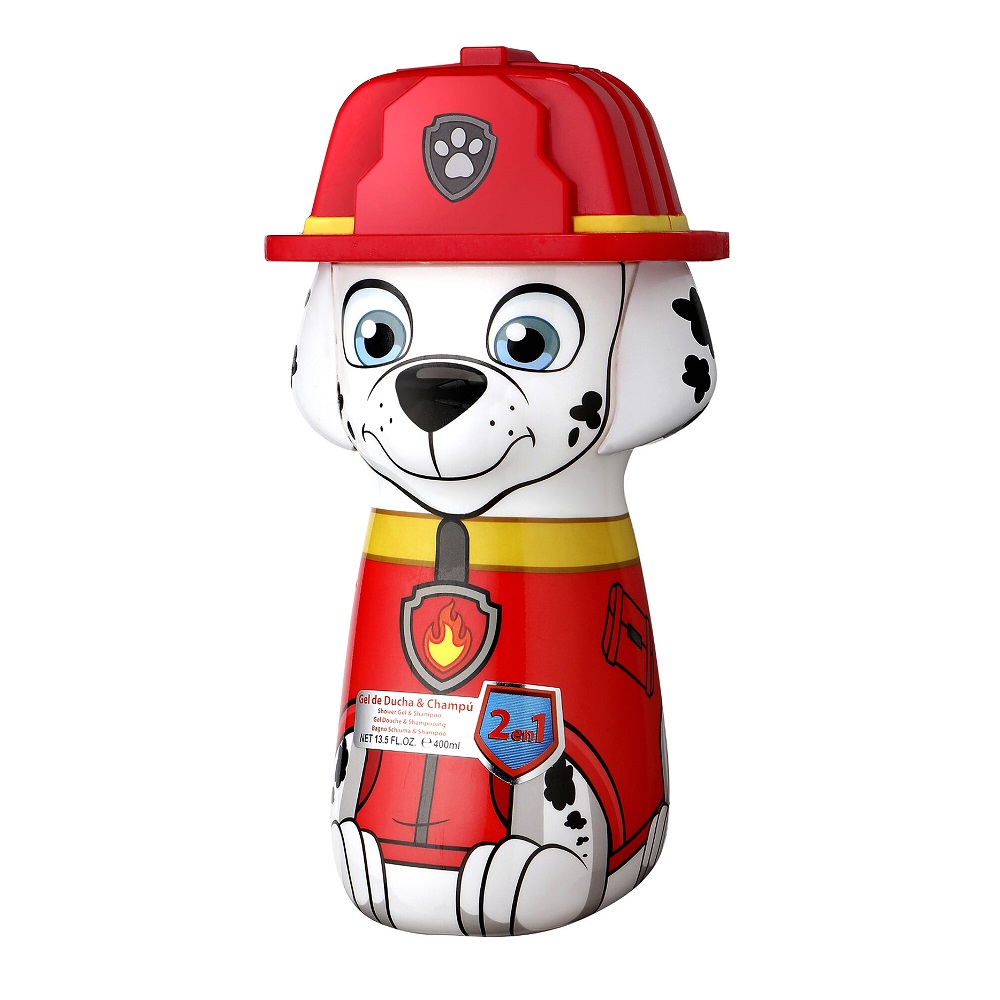 Paw Patrol 2in1 Shower Gel & Shampoo 2D żel pod prysznic i szampon dla dzieci Marshall 400ml