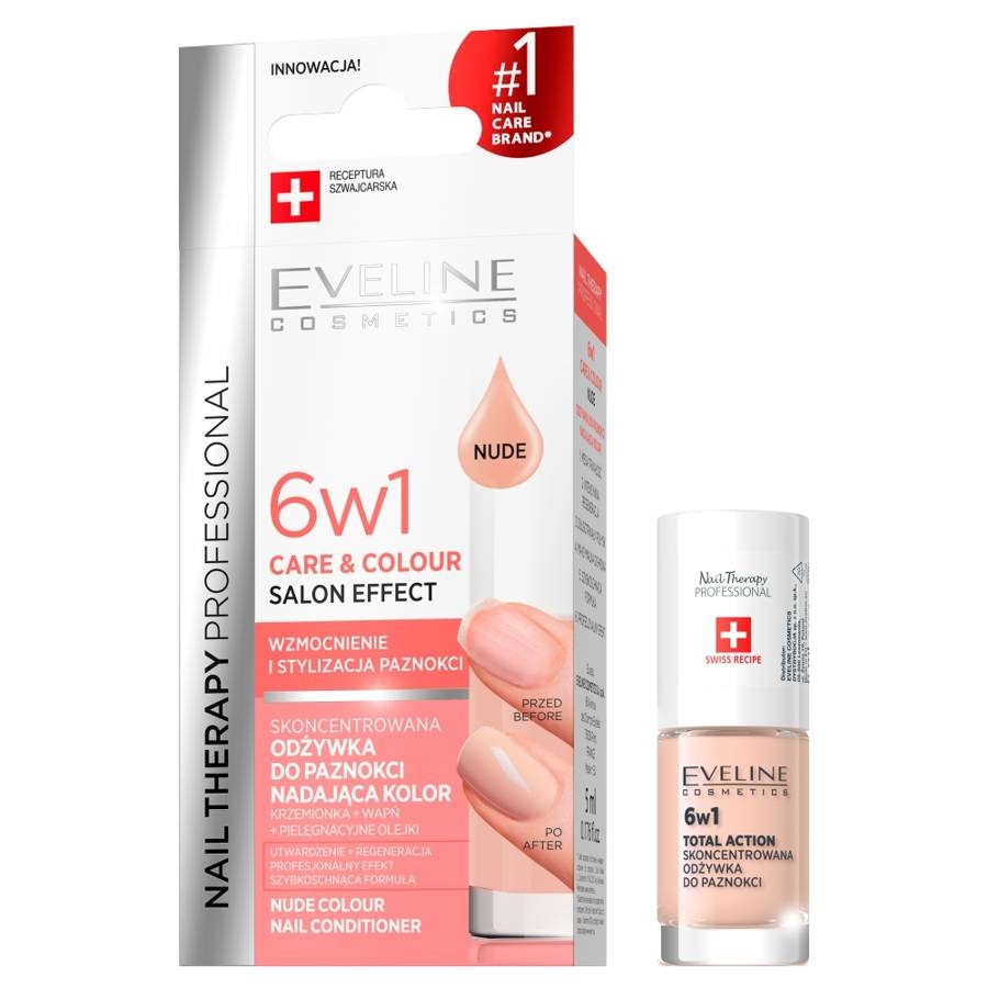 Nail Therapy Professional 6w1 Care & Colour skoncentrowana odżywka do paznokci nadająca kolor Nude 5ml