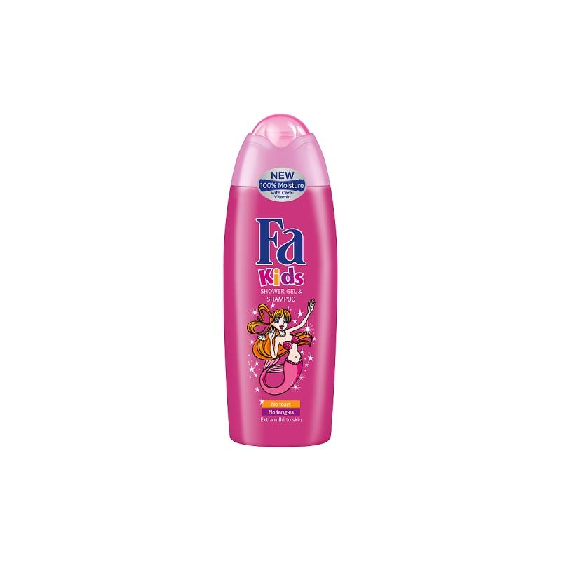 Kids Mermaid Shower Gel & Shampoo szampon i żel pod prysznic dla dzieci 250ml Kids Mermaid Shower Gel & Shampoo szampon i żel pod prysznic dla dzieci 250ml