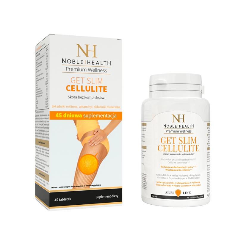 Premium Wellness Get Slim Cellulite tabletki redukujące cellulit 45szt Premium Wellness Get Slim Cellulite tabletki redukujące cellulit 45szt