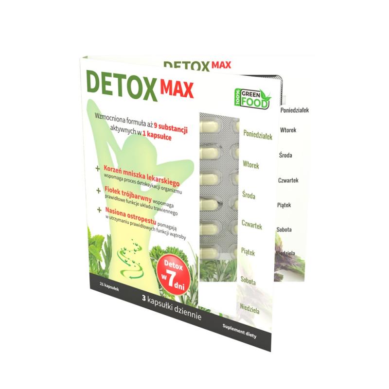 Premium Wellness Detox Max suplement diety wspomagający detoksykację organizmu 21 kapsułek Premium Wellness Detox Max suplement diety wspomagający detoksykację organizmu 21 kapsułek