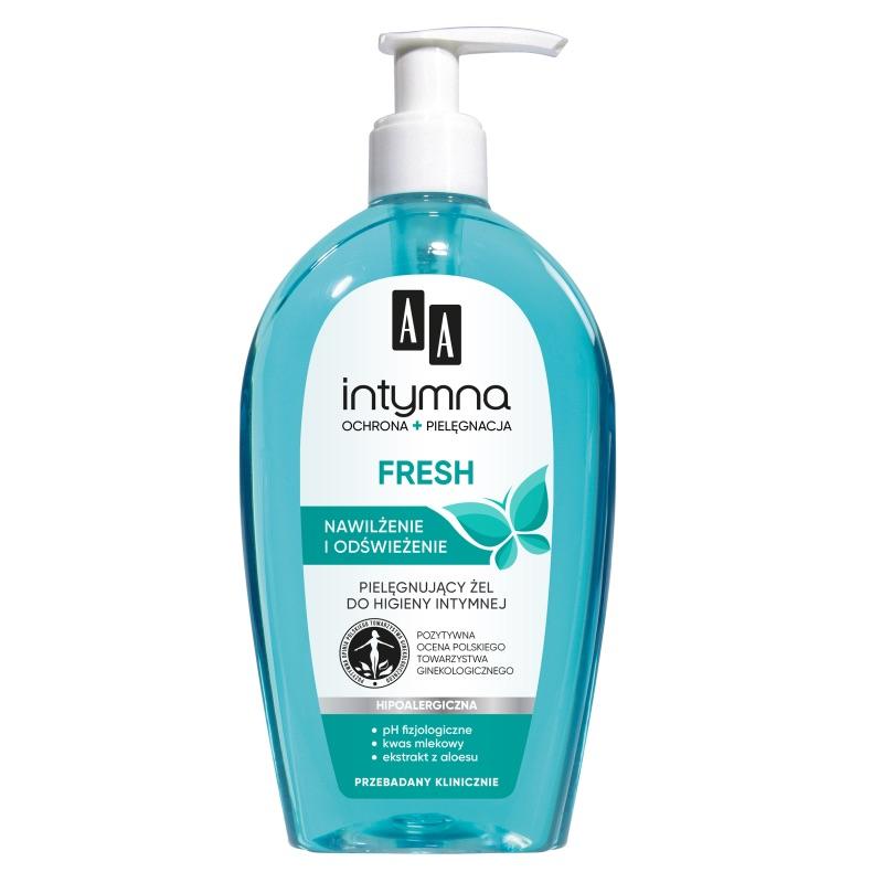 Intymna Fresh Feminine Wash hipoalergiczny płyn do higieny intymnej z dozownikiem 300ml Intymna Fresh Feminine Wash hipoalergiczny płyn do higieny intymnej z dozownikiem 300ml