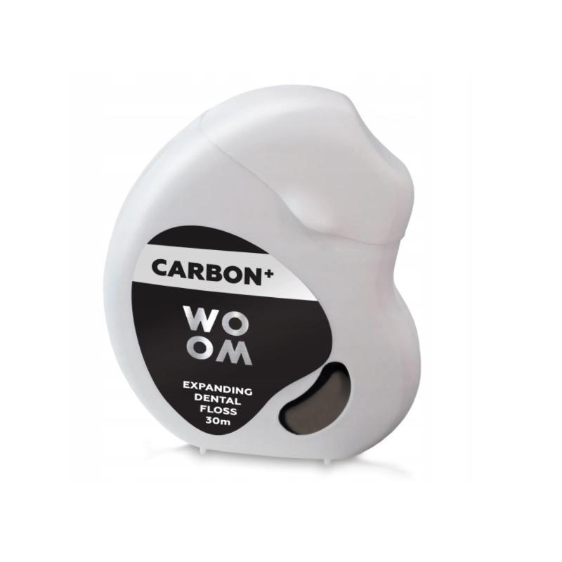 Carbon+ rozszerzająca się nić dentystyczna z węglem aktywnym 30m