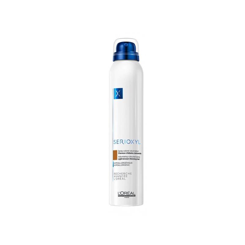 Serioxyl Volumising Coloured Spray koloryzujący spray zwiększający objętość włosów Light Brown 200ml Serioxyl Volumising Coloured Spray koloryzujący spray zwiększający objętość włosów Light Brown 200ml