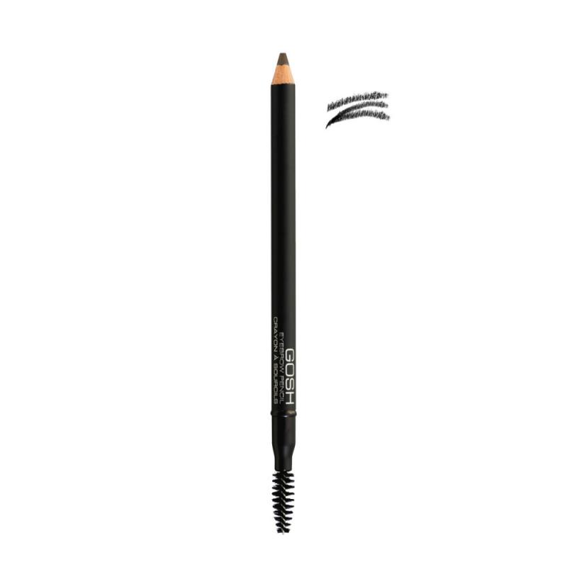 Eyebrow Pencil kredka do brwi ze szczoteczką 02 Soft Black 1.2g